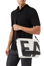 Oversized EA Logo Shoulder Bag