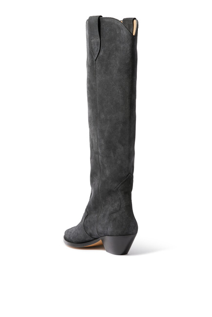 Denvee 40 Tall Suede Leather Boots