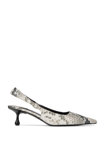 Amel 50 Crystal-Embellished Mesh Pumps