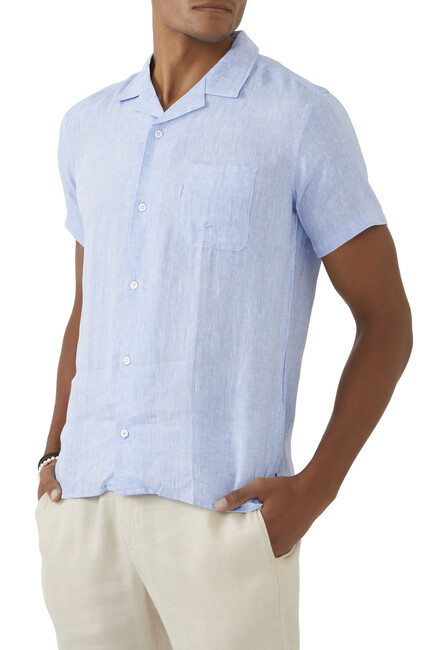 Monaco Short Sleeve Linen Shirt