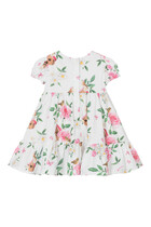 Kids Floral Tiered Dress