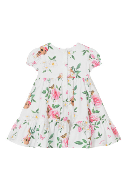 Kids Floral Tiered Dress