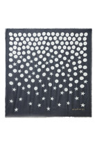 Gradating Stars & Dots Large Square Scarf