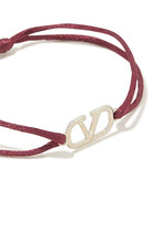 V Logo Cord Bracelet