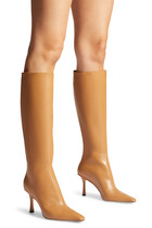 Agathe 85 Leather Knee-High Boots