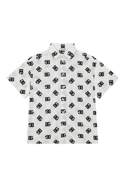 Kids Button Logo Shirt