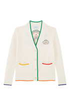 Casa Embroidered Knit Cardigan