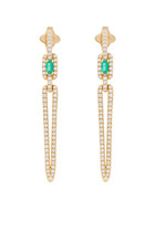 Stax Elongated Drop Earrings