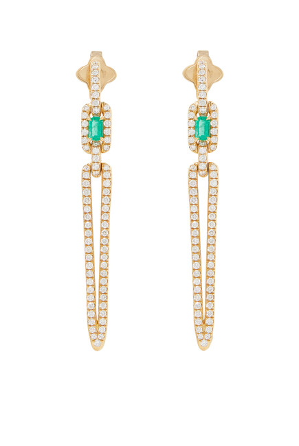 Stax Elongated Drop Earrings