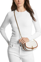 Mila Small Empire Signature Logo Shoulder Bag