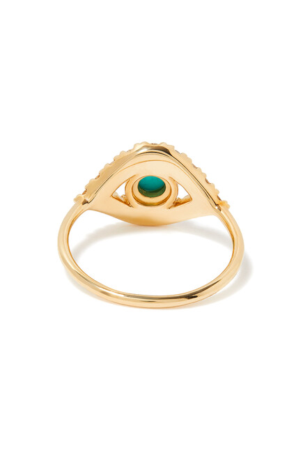 Evil Eye Extra Large Turquoise Ring