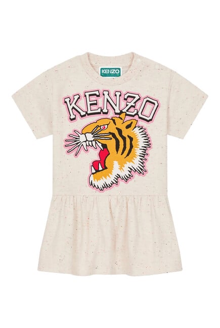 Kids Short-Sleeved Tiger Dress