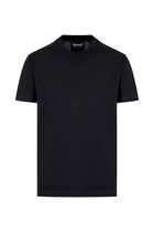 Jersey T-shirt with Jacquard Logo