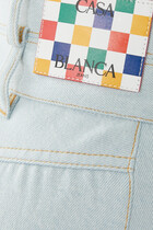 Rainbow Embroidery Jeans