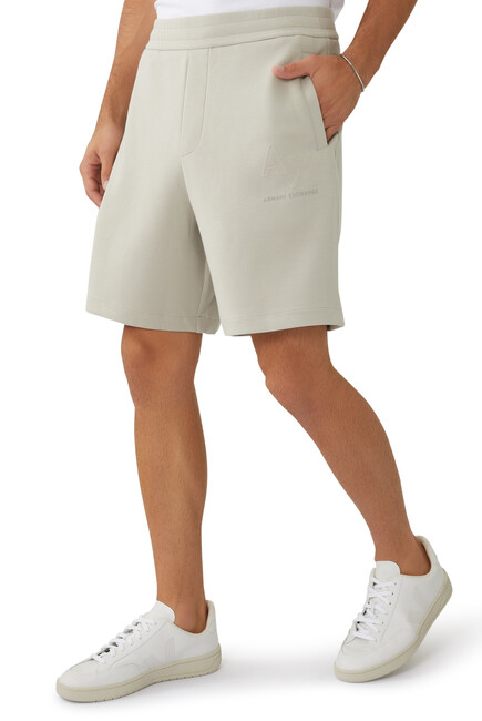 Buy Armani Exchange Embossed Logo Sweat Shorts for Mens | Bloomingdale's KSA