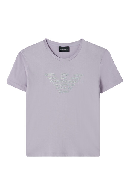 Kids Eagle Logo Cotton T-Shirt