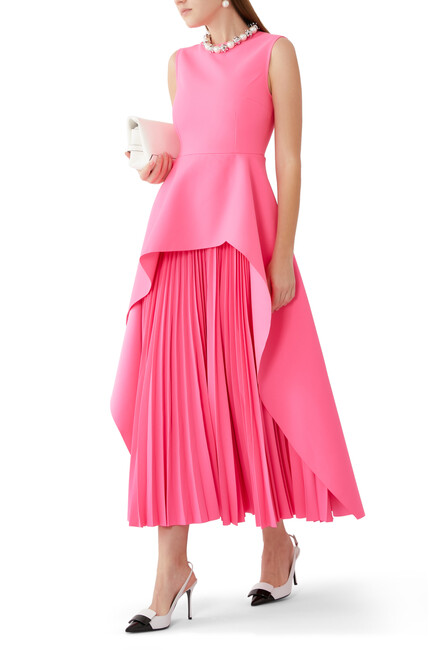 Severny Pleated Midi Dress