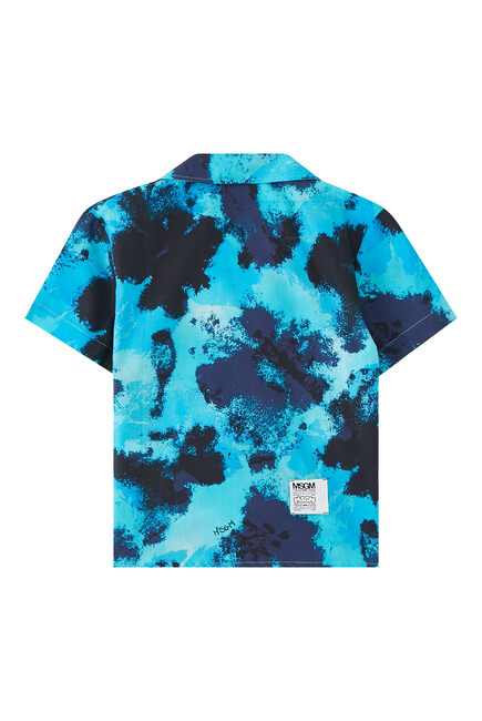 Kids Tie-Dye Button Shirt