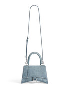 Hourglass Small Handbag Girly Allover Denim