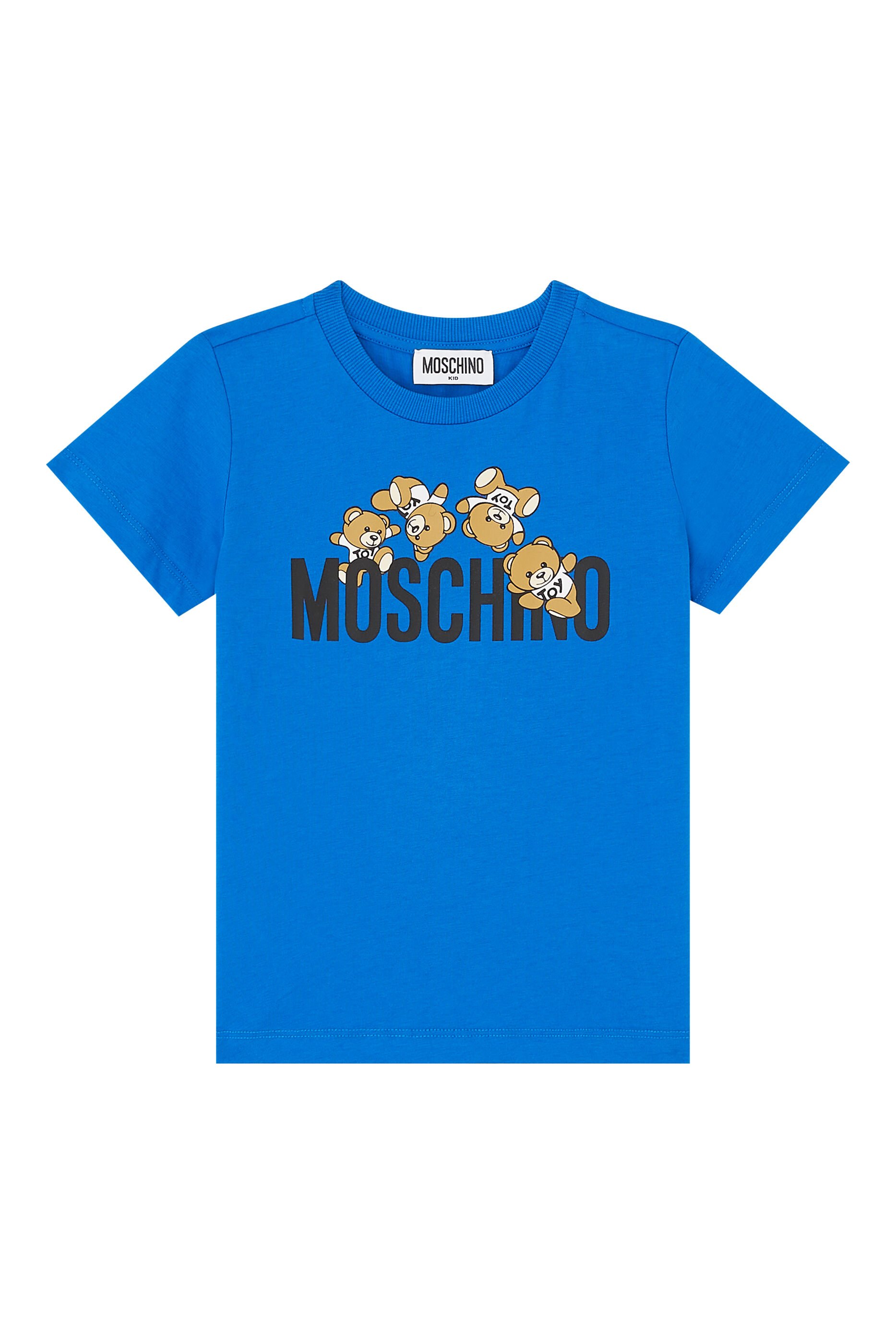Moschino Kids logo-print babygrow - White