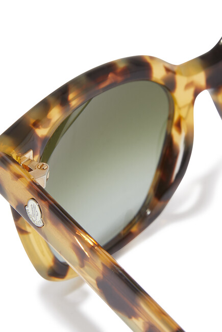 Tortoiseshell Square-Frame Sunglasses