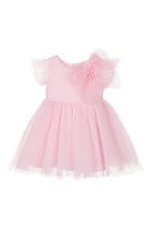 Kids Dotted Tulle Dress