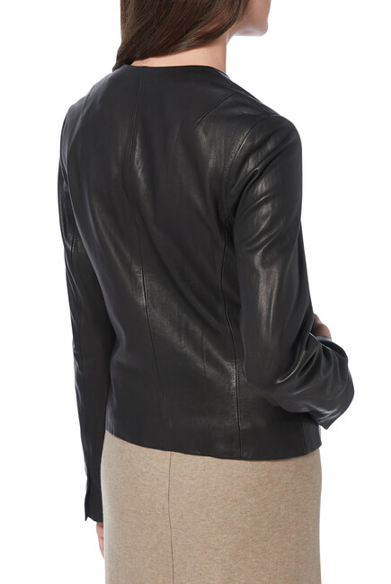 Leather Cross Fit Jacket