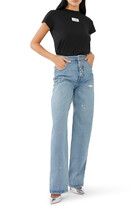 Five-Pocket Design Relaxed Jeans