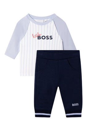 Little Boss T-Shirt And Trouser Set