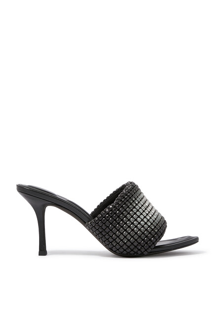 Heiress 85 Crystal Mesh Mules