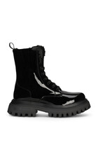 Kids Patent Leather Ankle Boots