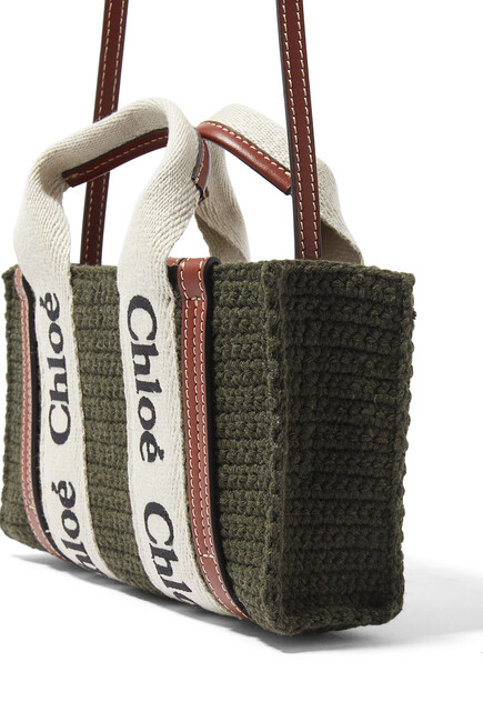 Woody Mini Crochet Tote Bag