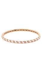 Tornado Bracelet, 18k Rose Gold with Enamel & Diamonds