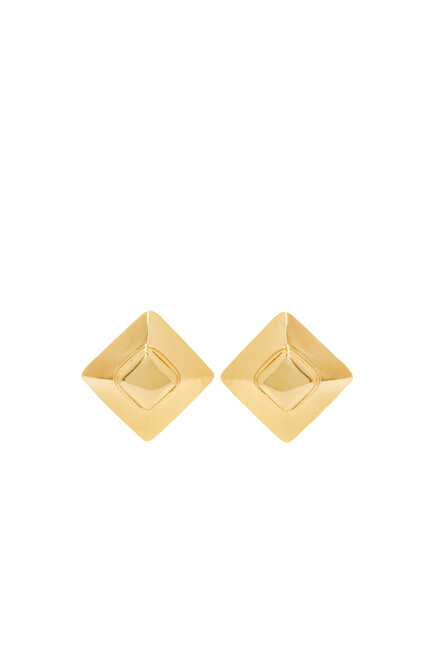 Jas Pacifique Earrings, 24k Gold Micron Plated Brass