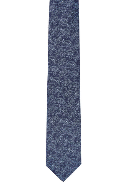 Paisley Print Silk Tie