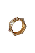 Metal Rockstud Ring With Swarovski® Crystals