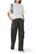 Sequin Cargo Pants