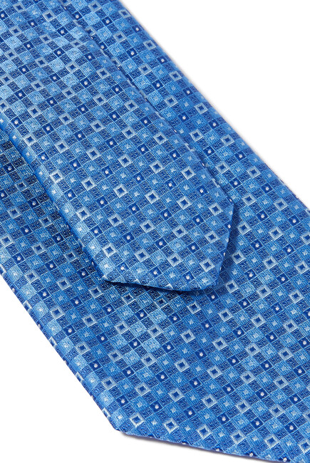 Geometric Silk Tie