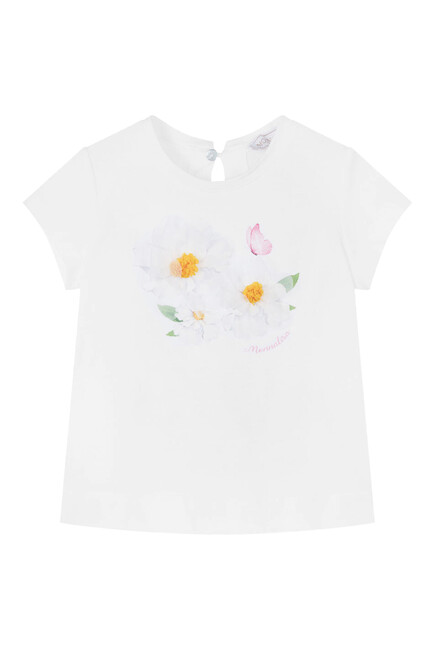 Kids Cotton Floral T-Shirt