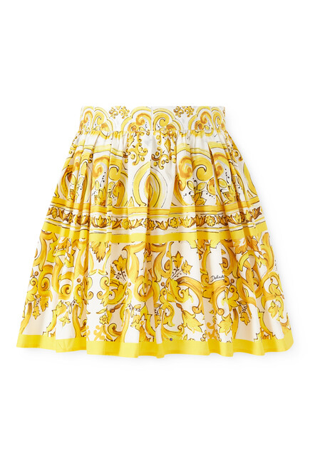 Kids Majorca-Print Skirt