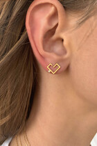 Hubb Earring, 18k Yellow Gold & Diamond