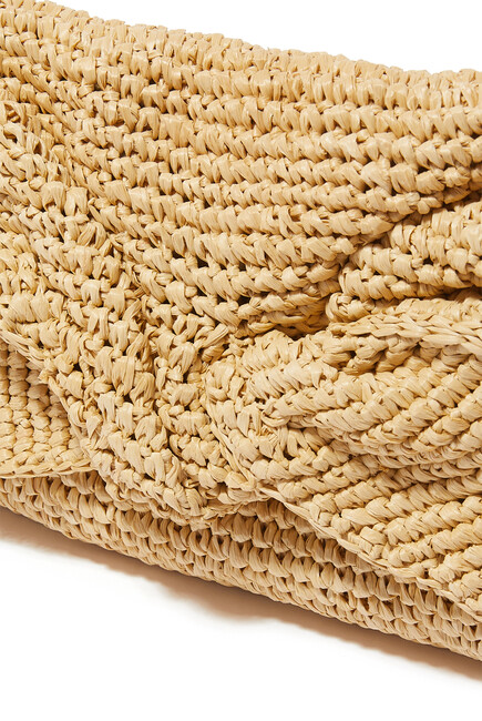 Raffia Bow Clutch