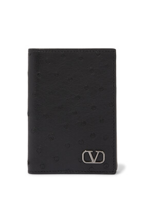Valentino Garavani VLogo Large Pattern Card Holder