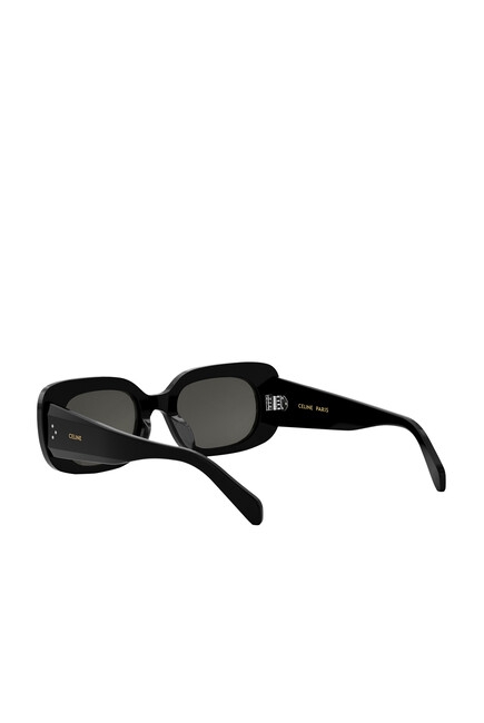 Bold 3 Dots Rectangular Sunglasses