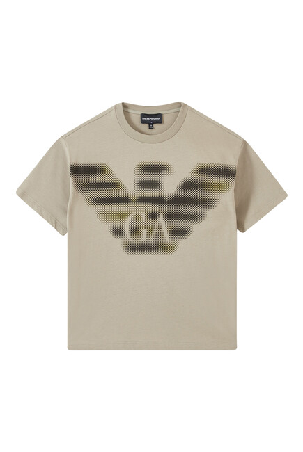 Kids Eagle Logo Cotton T-Shirt