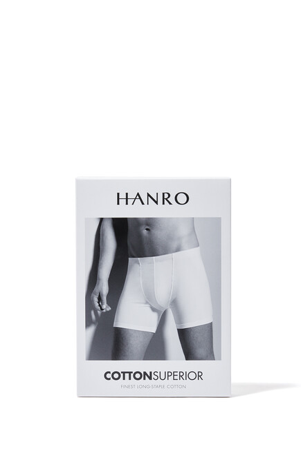 Buy Hanro Black Cotton Superior Boxer Briefs for Men in Saudi