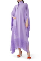 Mrs Ross Fringe-Trim Kaftan