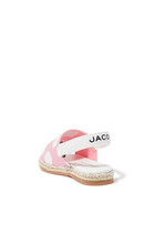 Kids Polka Dot Canvas Sandals