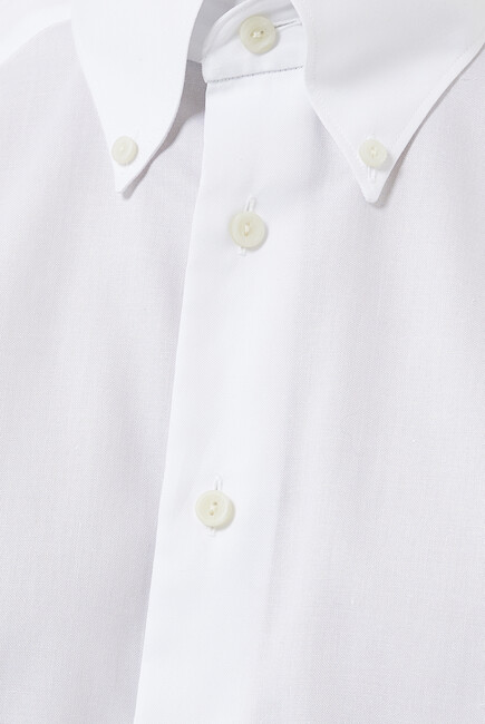 White Wrinkle Free Oxford Shirt