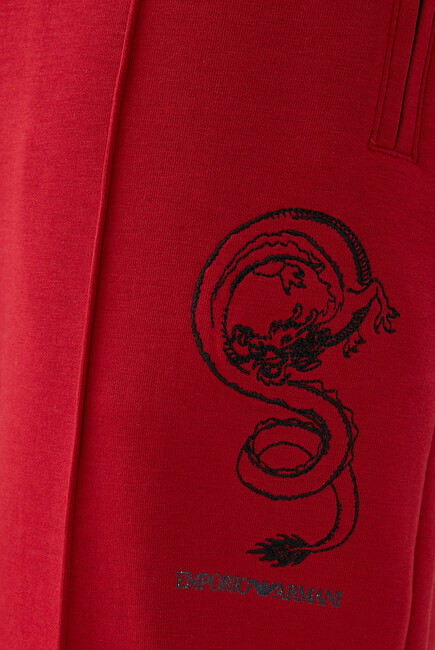 Lunar New Year Dragon Double-Jersey Joggers